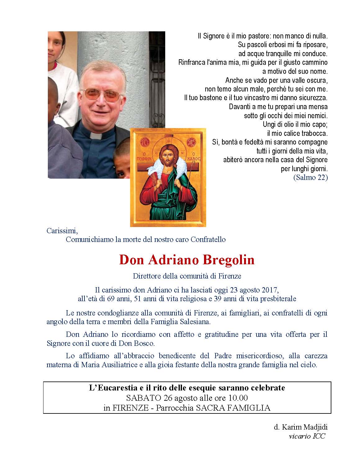 訃聞 前慈幼會副總會長白康寧司鐸 Fr. Adriano BREGOLIN安息主懷 Page 2